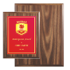 7 x 9 Red Economy Walnut Plaque