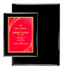 Red Color 7" x 9" Piano Finish Plaques