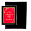 Red Color 7" x 9" Piano Finish Plaques