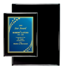 8" x 10" Black Piano Finish Plaque | Custom Recognition Plaques | Custom Engraved Plaques | Custom Plaque of appreciation