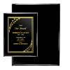 8" x 10" Black Piano Finish Plaque | Custom Recognition Plaques | Custom Engraved Plaques | Custom Plaque of appreciation