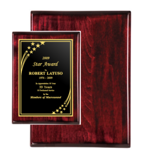 Rosewood Piano Finish Plaque (10" x 13") | Premium Piano Finish Award Plaque | Prestige Award Plaques | Custom Awards Plaques | Promotion Awards Plaques | Recognition Plaques | Custom Wood Plaques | Corporate Awards Plaques | Achivement Awards Plaques | Engraved Awards Plaques | Custom Awards and Trophies | MawardsPlus.com