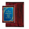 Blue color 7" x 9" Rosewood Piano Finish Plaque