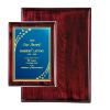 Blue color 7" x 9" Rosewood Piano Finish Plaque