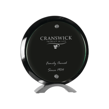 Show details for Round Floating Acrylic Stand-Up (Small) Picture of Round Floating Acrylic Stand-Up (Small)