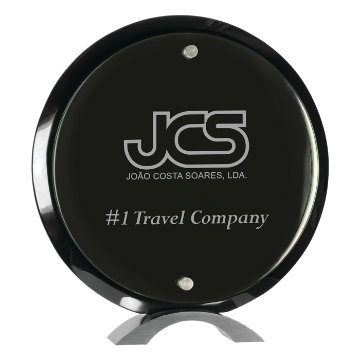 Show details for Round Floating Acrylic Stand-Up (Large) Picture of Round Floating Acrylic Stand-Up (Large)