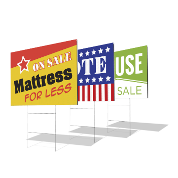 Custom Yard Signs (Double Sided) - 24 x 18, Printed Real Estate Signs | Custom Yard Signs | Custom Printing Services | | MawardsPlus.com Custom Yard Signs