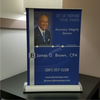 Custom Retractable Banners - Mini Tabletop, Vinyl Banner Printings | Retractable Banners | Custom Banner Printings | MawardsPlus.com