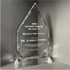 Diamond Crystal Award on Clear Pedestal Base | Recognition Crystal Awards