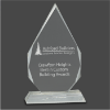 Diamond Crystal Award on Clear Pedestal Base | Recognition Crystal Awards