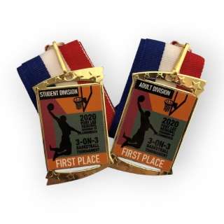 Picture of Rectangular Medal with Ribbon