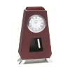 Mahogany Pendulum Clock with Silver Accent