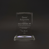 8 inch Diamond Cut Crystal Rectangular Award on Clear Base