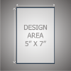 Design Area Specs for 7 x 9 Plaque